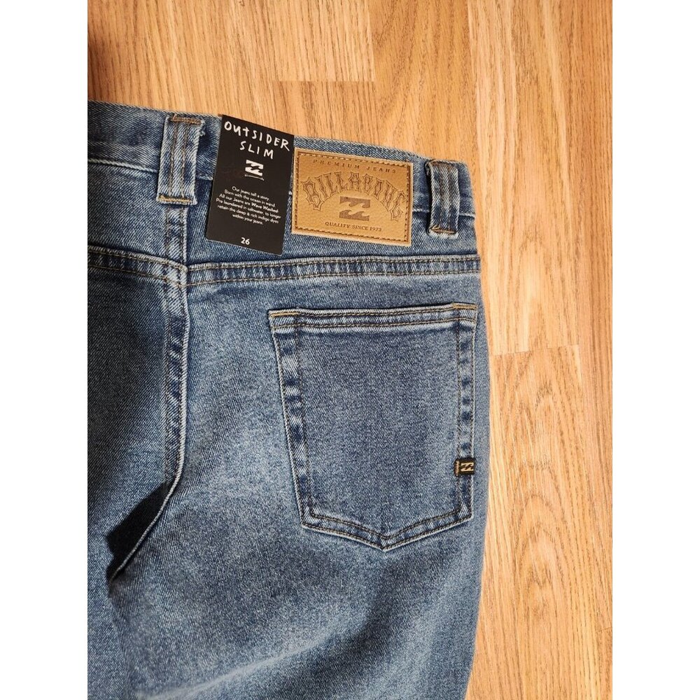 Billabong Outsiders Slim Jeans Size 26 New With Tag - Picture 5 of 11